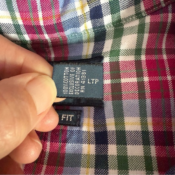 Ralph Lauren Men’s Size XXL Plaid Button Down Long Sleeve Classic Fit Pink Pony - Picture 4 of 7